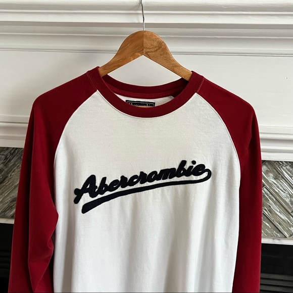 Abercrombie & Fitch Other - Mens Vintage ABERCROMBIE & FITCH Baseball RAGLAN SLEEVE Cotton L/S TEE T-Shirt L